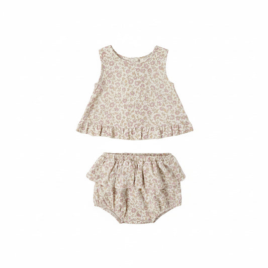Dahlia Ruffle Tulip Top & Bloomer - Quincy Mae