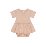 Melon Pointelle Skirted Bodysuit - Quincy Mae