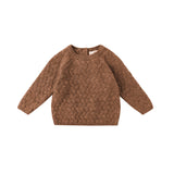 Heathered Cedar Knit Sweater - Quincy Mae