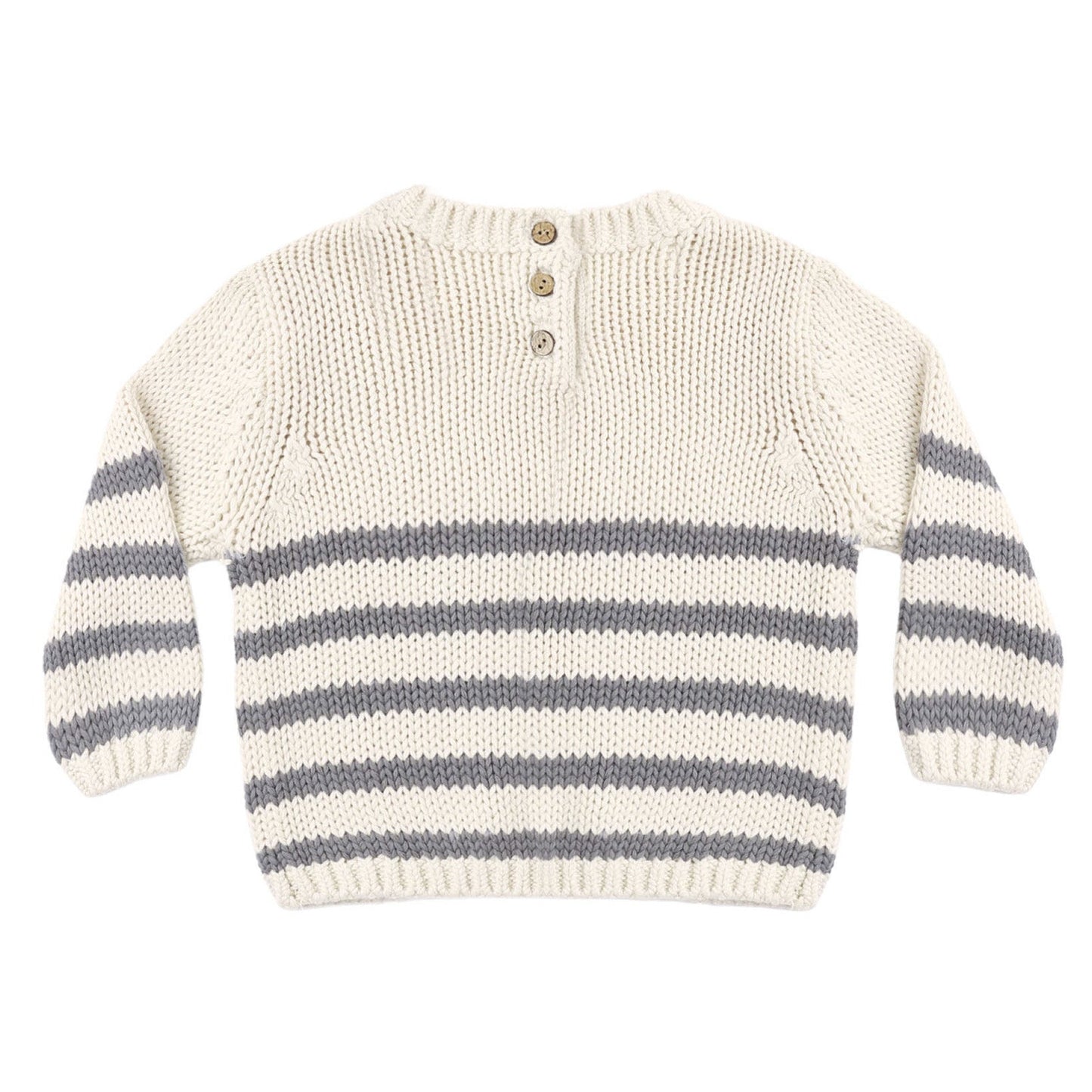 Slate Stripe Rex Sweater - Quincy Mae