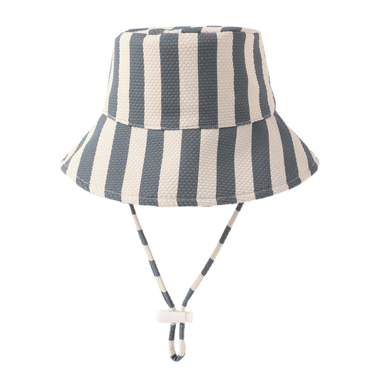 Ocean Retro Stripe Bucket Hat - Quincy Mae