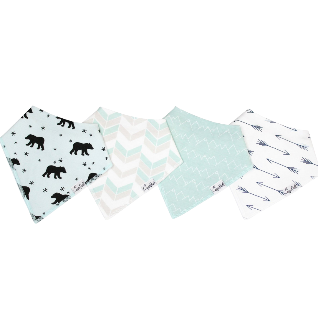 Archer Bandana Bibs - Copper Pearl