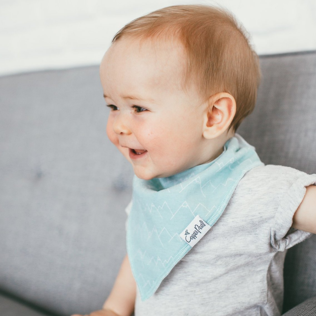 Archer Bandana Bibs - Copper Pearl