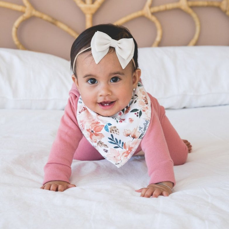 Autumn Bandana Bibs - Copper Pearl