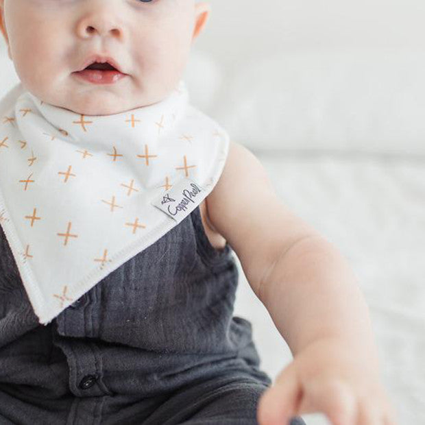 Chip Bandana Bib Set (4 pack) - Copper Pearl