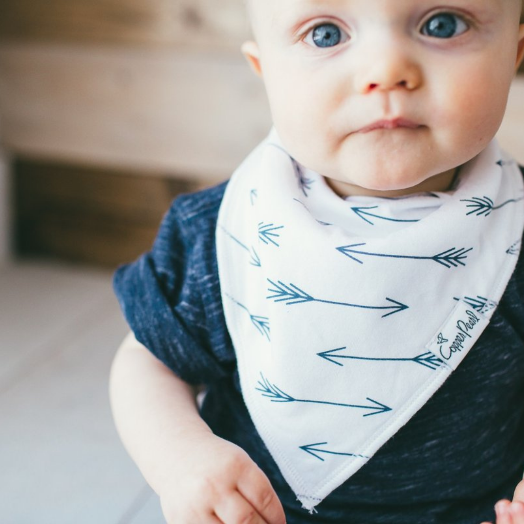 Archer Bandana Bibs - Copper Pearl