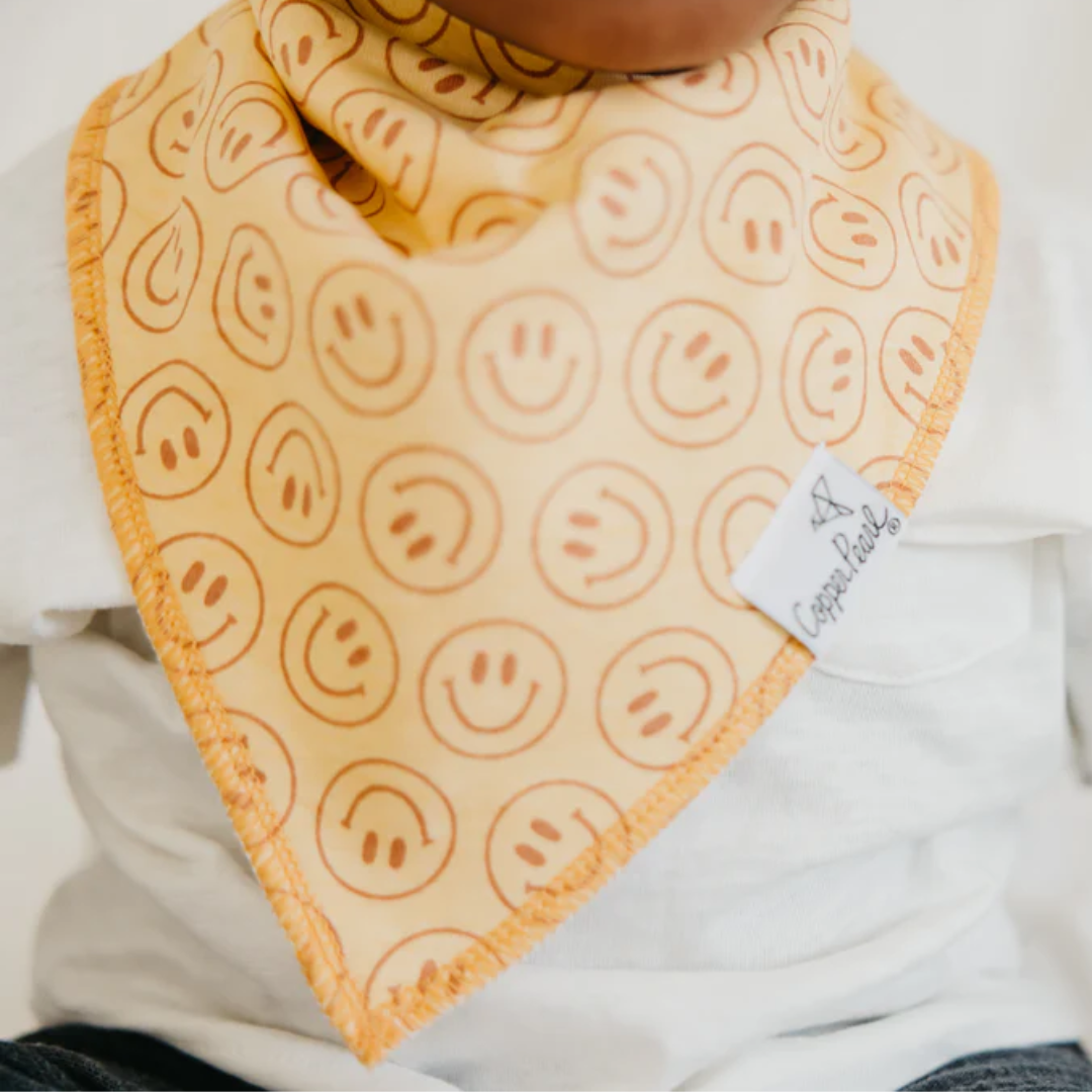 Vance Bandana Bibs - Copper Pearl