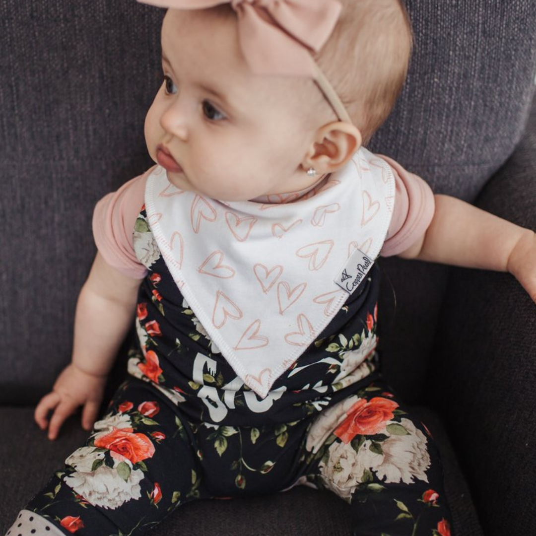 Lola Bandana Bib Set (4 pack) - Copper Pearl