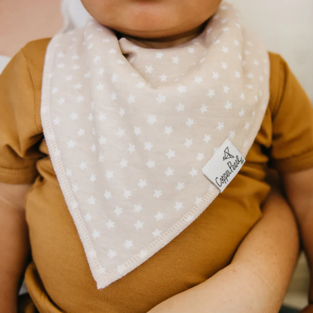 Vance Bandana Bibs - Copper Pearl