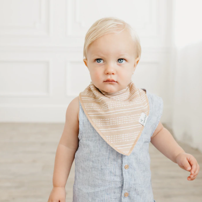Peanut Bandana Bibs - Copper Pearl