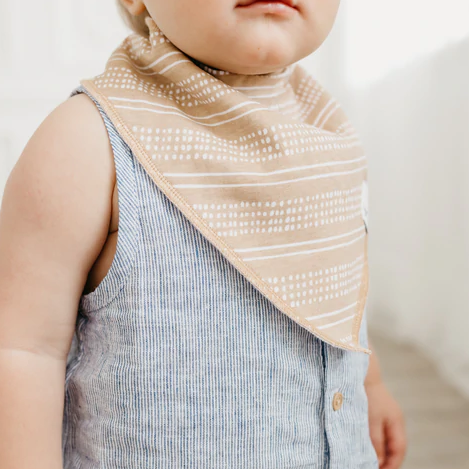 Peanut Bandana Bibs - Copper Pearl