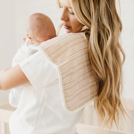 Peanut Burp Cloths - Copper Pearl