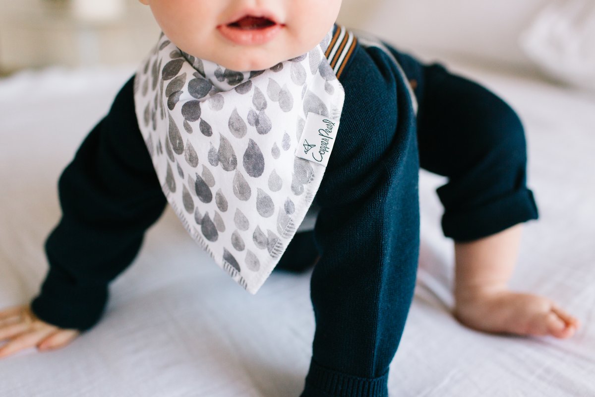 Noah Bandana Bib Set (4 pack) - Copper Pearl
