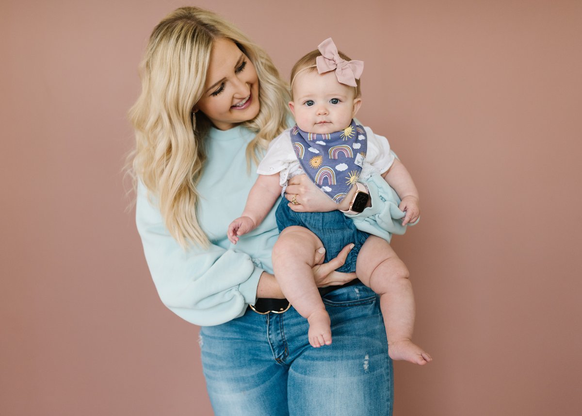 Hope Bandana Bib Set (4 pack) - Copper Pearl