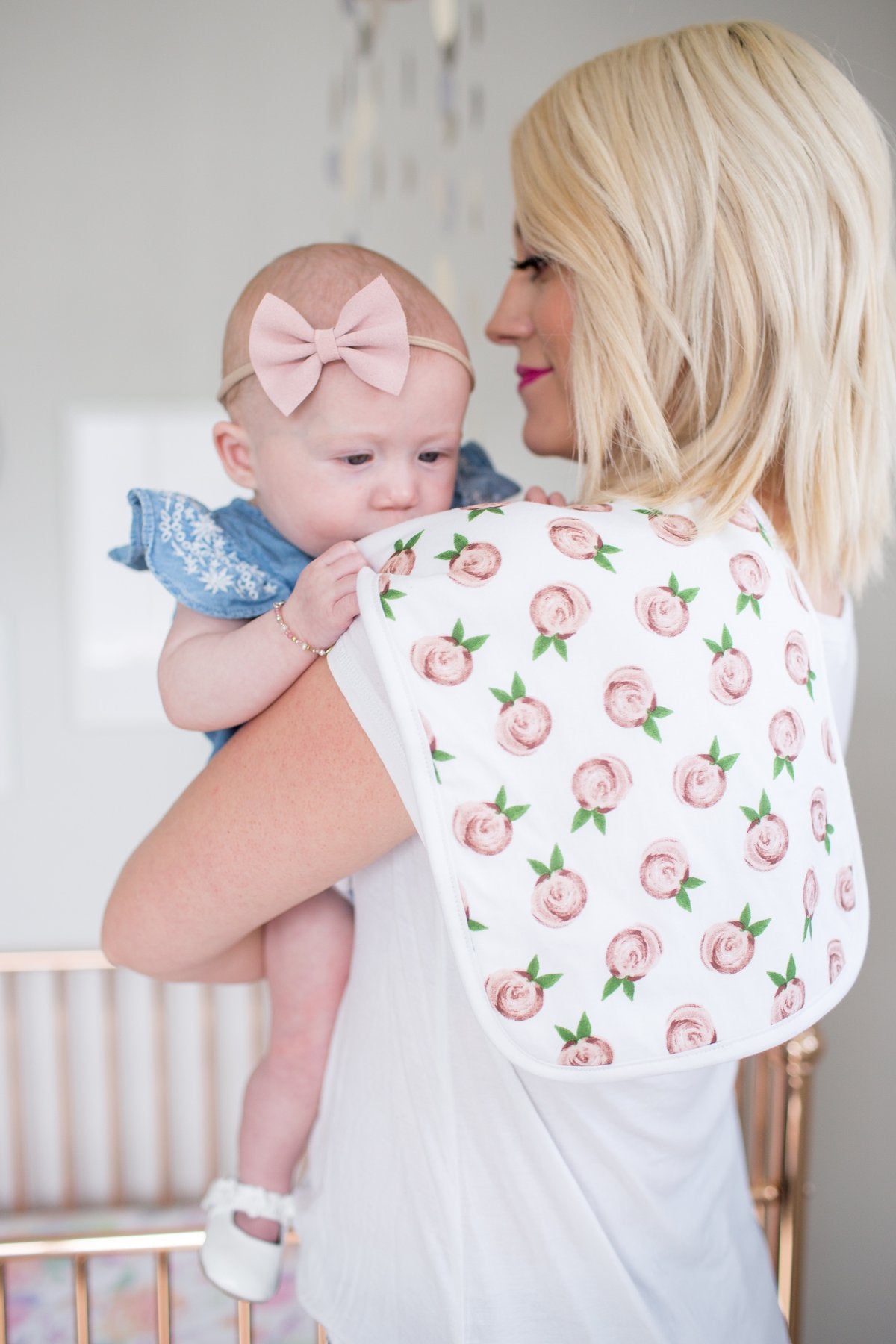 Rosie Burp Cloths (3 pack) - Copper Pearl