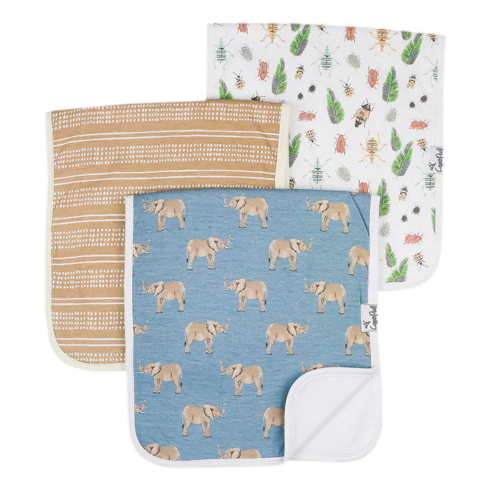 Peanut Burp Cloths - Copper Pearl
