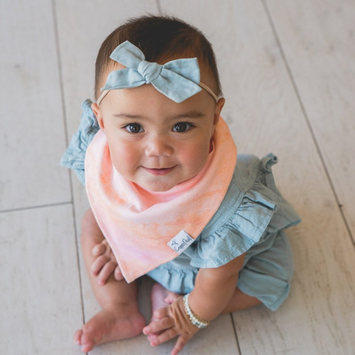 Autumn Bandana Bibs - Copper Pearl