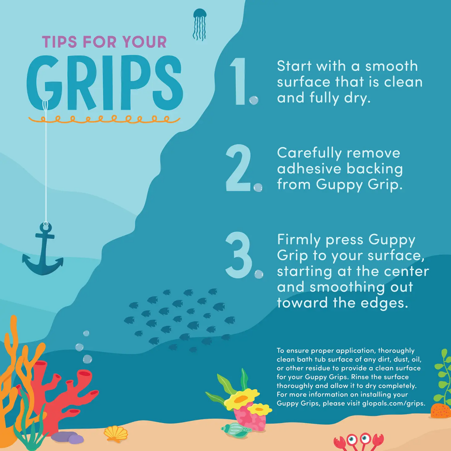 Guppy Grips - GloPals