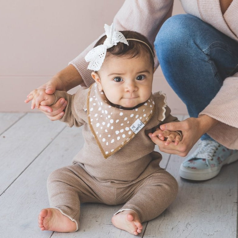 Autumn Bandana Bibs - Copper Pearl