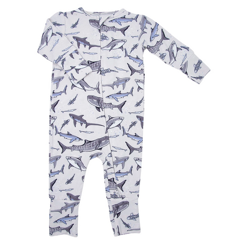 Sharks Convertible Romper - Sweet Bamboo