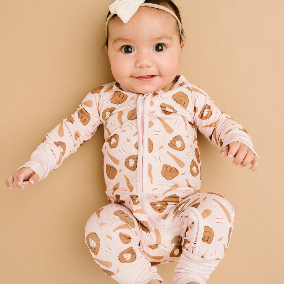Pink Home Run Convertible Footie - Little One Shop