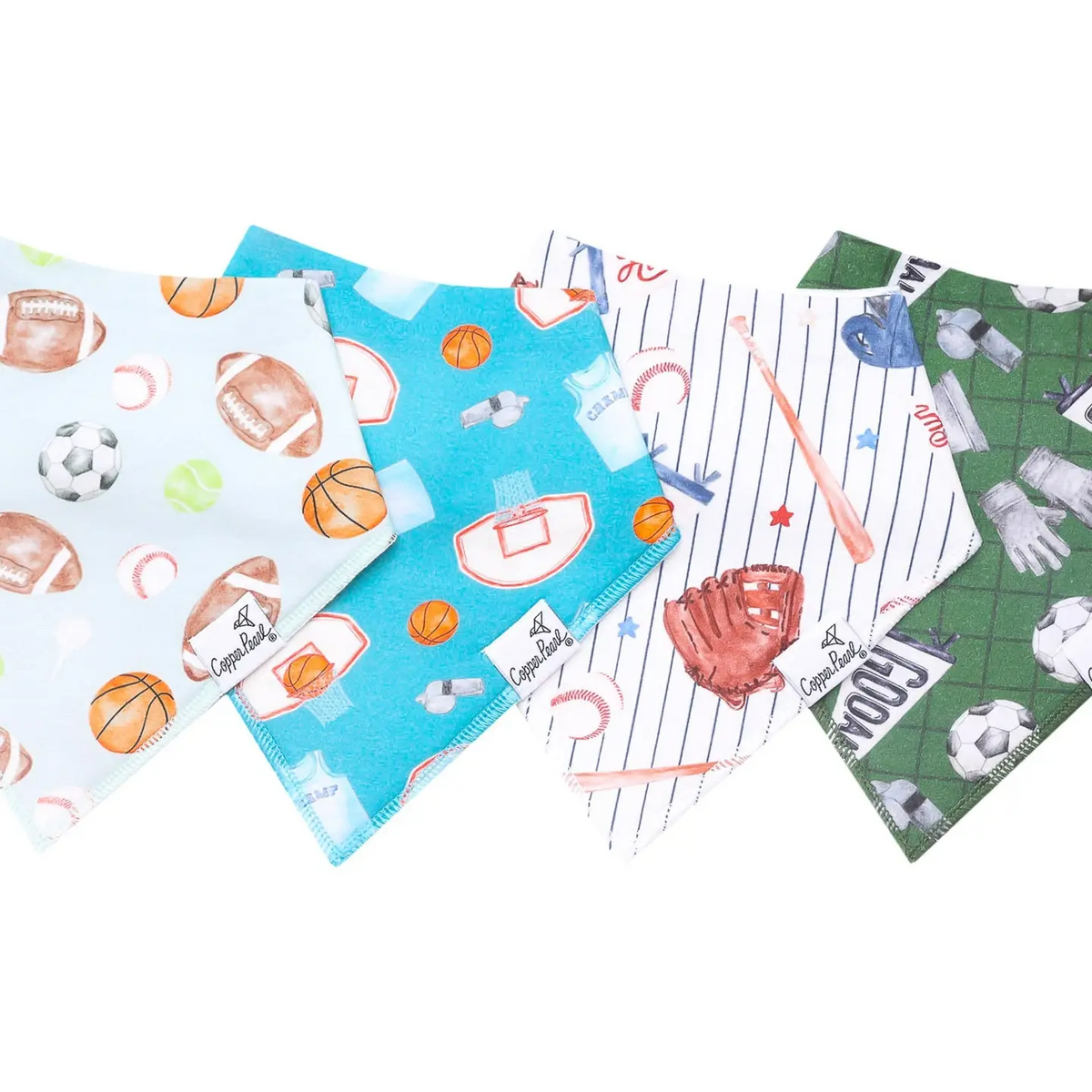 All Star Bandana Bibs - Copper Pearl