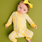 Sunny Meadow Stripe Sleeper - Little One Shop