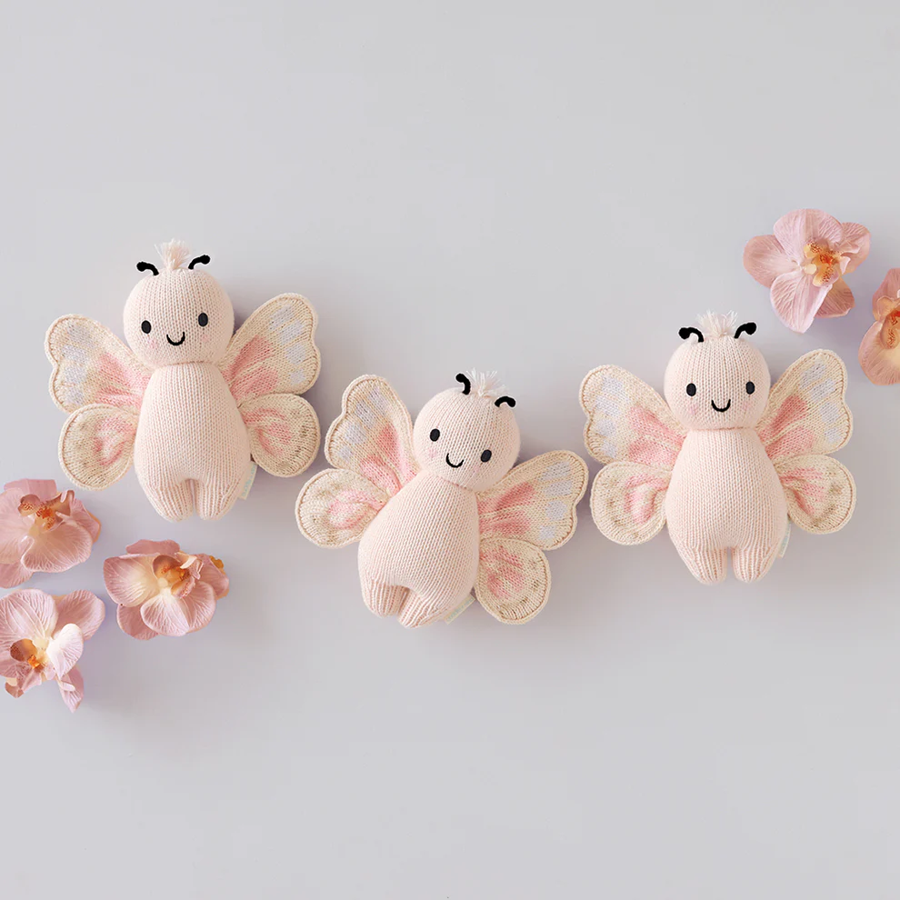 Petal Pink Baby Butterfly - Cuddle + Kind