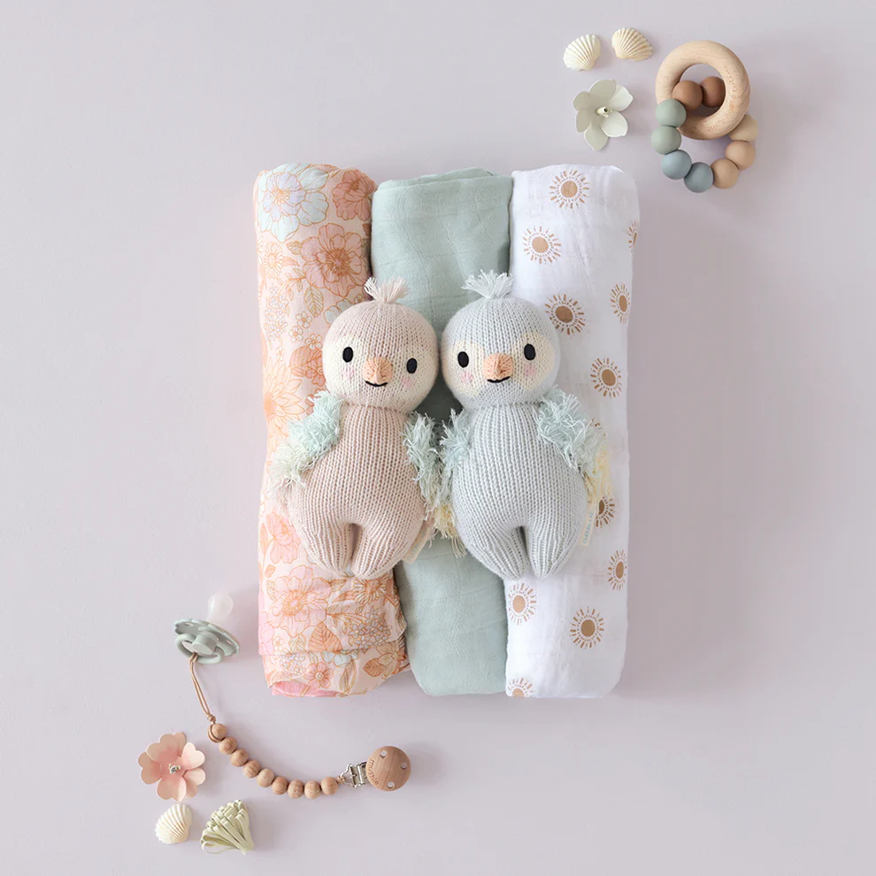 Sky Blue Baby Parrot - Cuddle + Kind