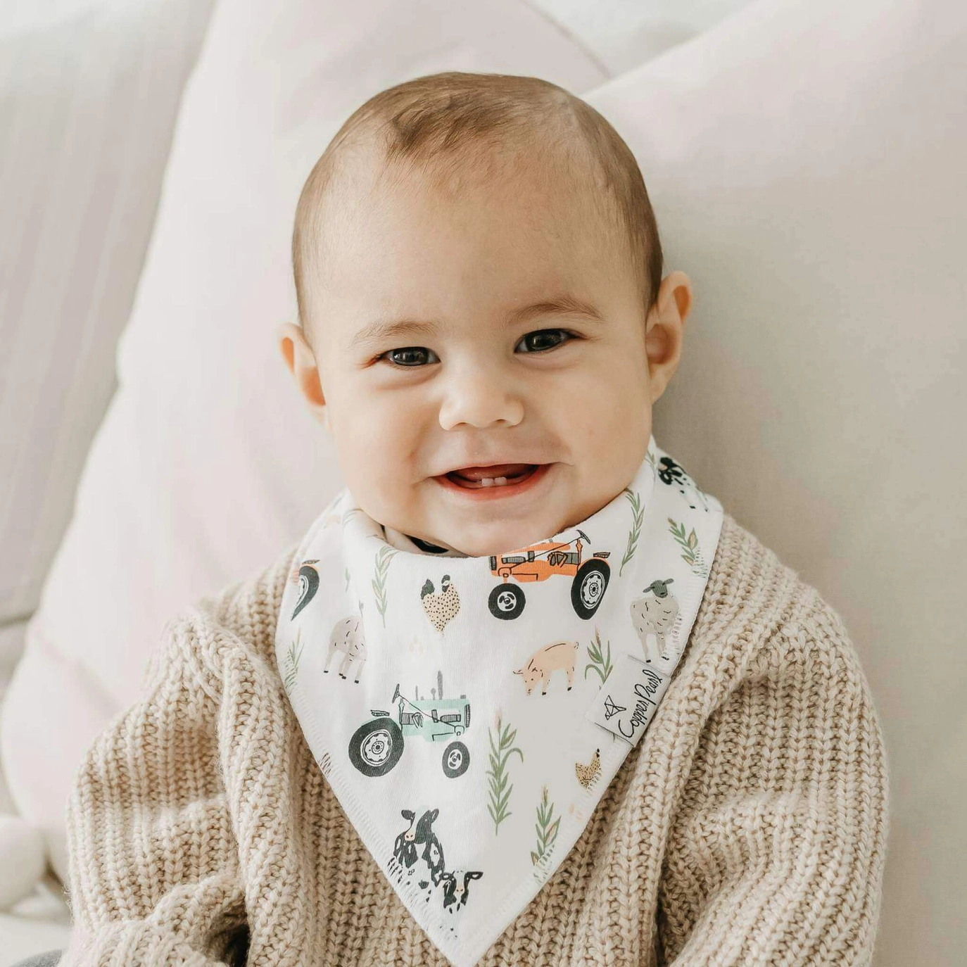 Jo Bandana Bibs - Copper Pearl