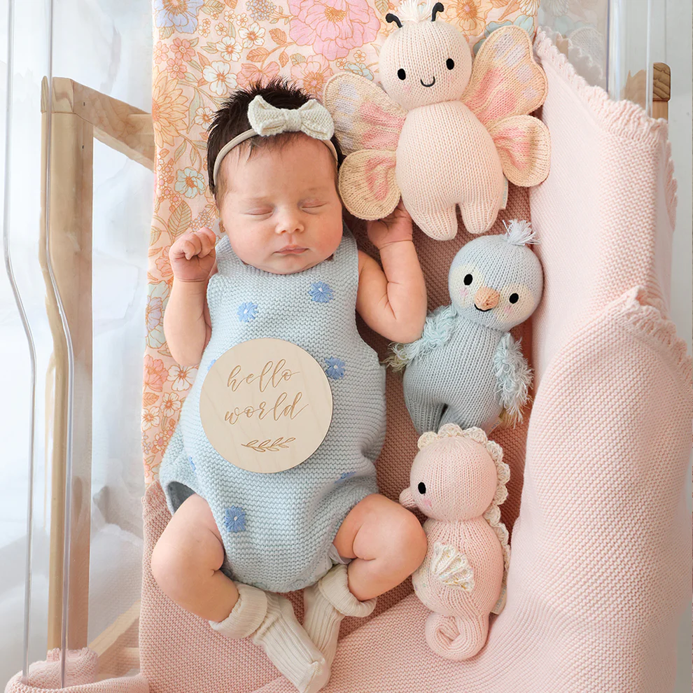 Sky Blue Baby Parrot - Cuddle + Kind