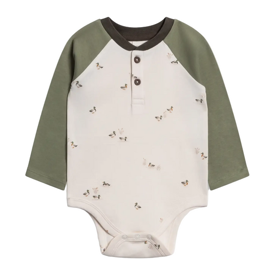 Mallard Lucas Raglan Henley - Colored Organics