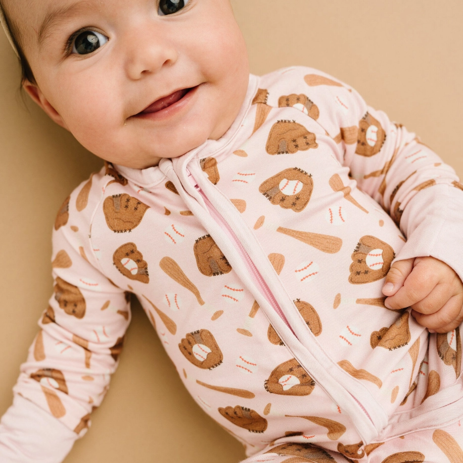 Pink Home Run Convertible Footie - Little One Shop