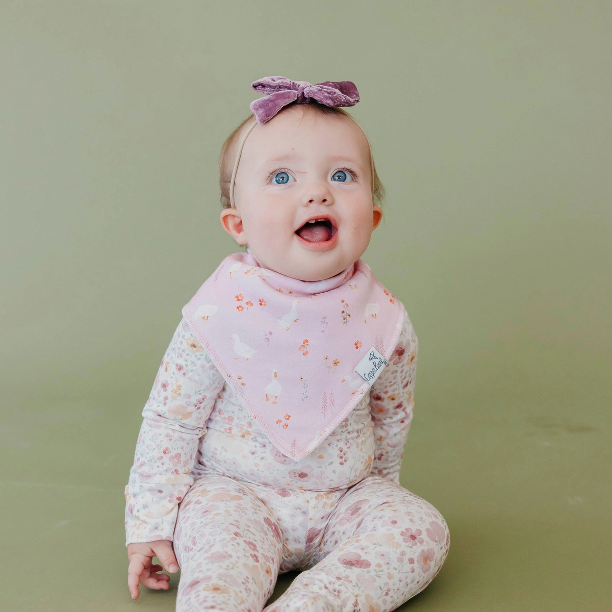 Gigi Bandana Bibs - Copper Pearl