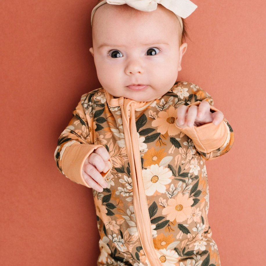 Autumn Bloom Bamboo Sleeper - Little One Shop