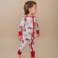 Christmas Patchwork Romper - Lucky Panda Kids