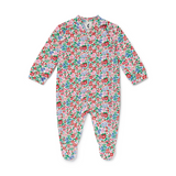 Festive Floral Baby Sleepsuit - Sleepy Doe