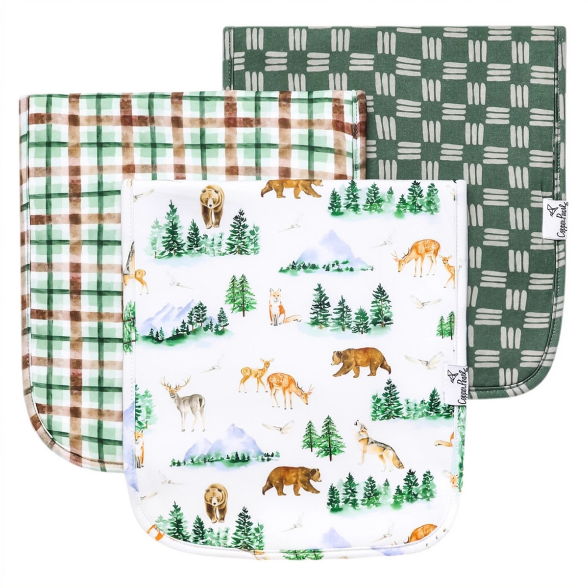 Greyson Burp Cloths - Copper Pearl