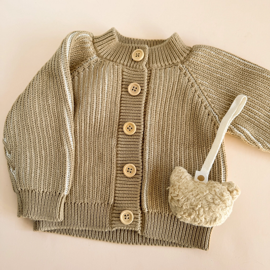 Beige Brioche Cardigan - The Blueberry Hill