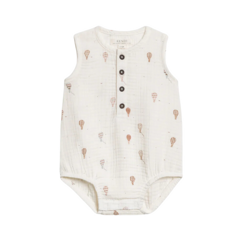 Hot Air Balloon Bowie Bubble Romper - Kendi by Colored Organics