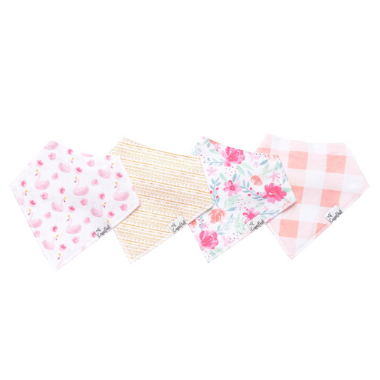 June Bandana Bib Set (4 pack) - Copper Pearl