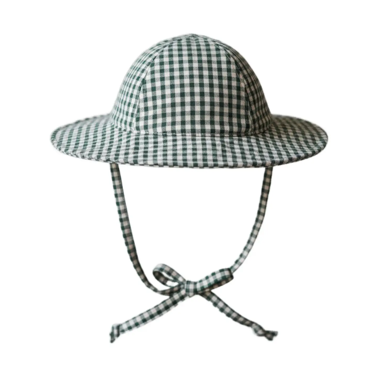 Laguna Gingham Seersucker Sun Hat - Kendi