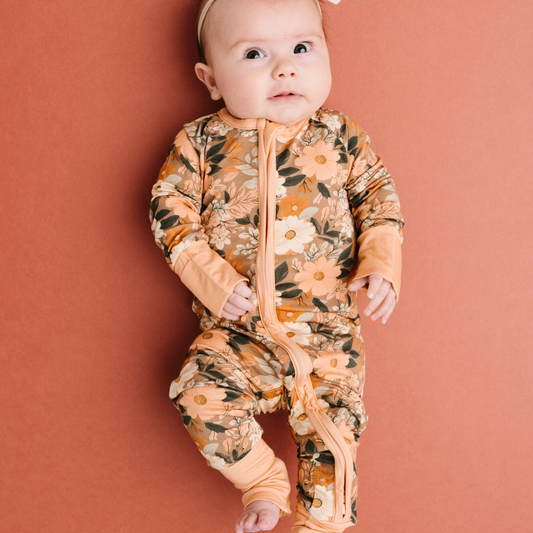 Autumn Bloom Bamboo Sleeper - Little One Shop