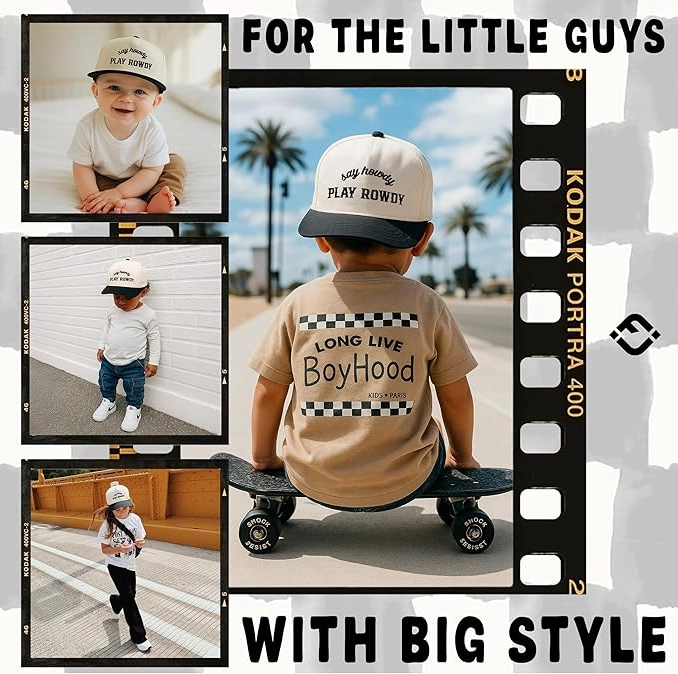 Say Howdy, Play Rowdy Two Tone Hat - Funky Junque