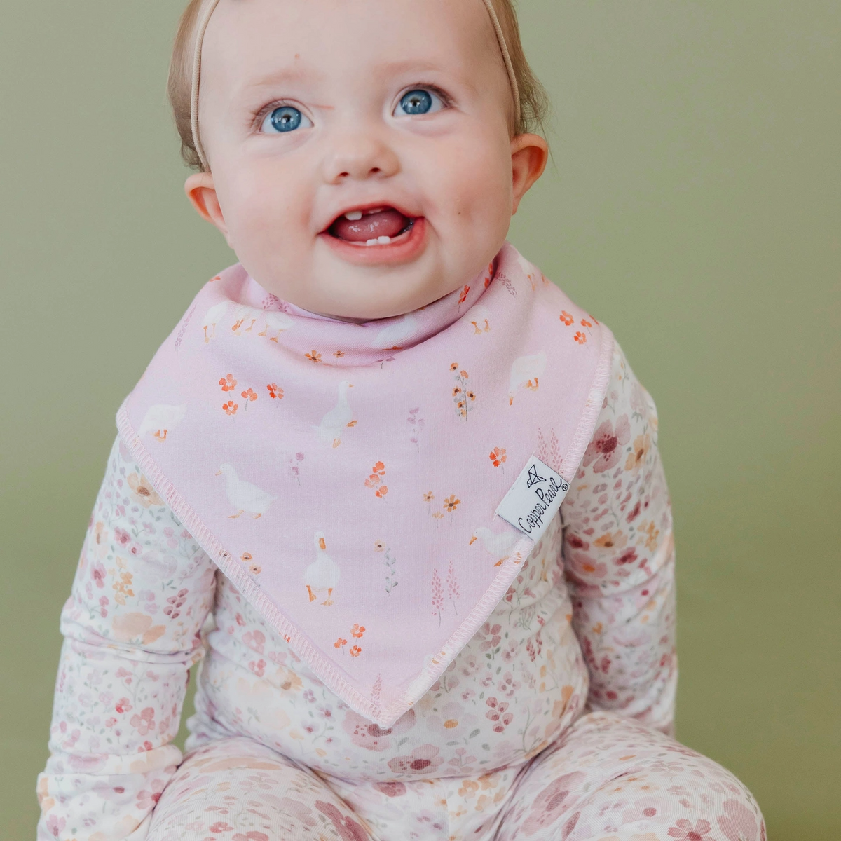 Gigi Bandana Bibs - Copper Pearl