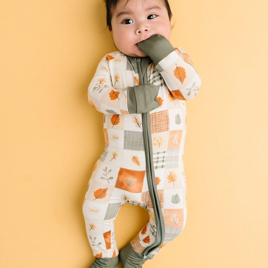 Autumn Patchwork Bamboo Sleeper - Little One Shop