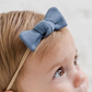Denim Dainty Bow - Colored Organics