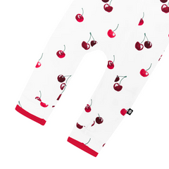 Cherry Zippered Romper - Kyte