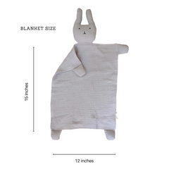 Winter Sky Bunny Lovey Blanket - Marlowe & Co