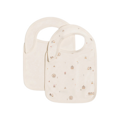 County Fair Muslin 2 Pack Bibs - Colored Organics